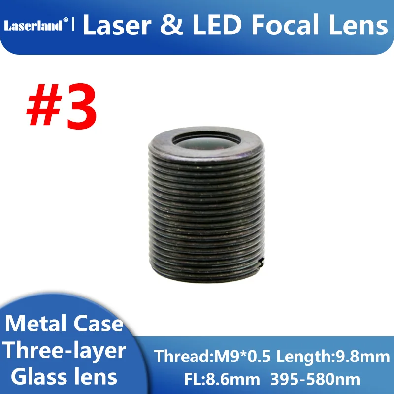 Laser Focus Lens - Focal Collimator Collimating Glass Lens 405nm