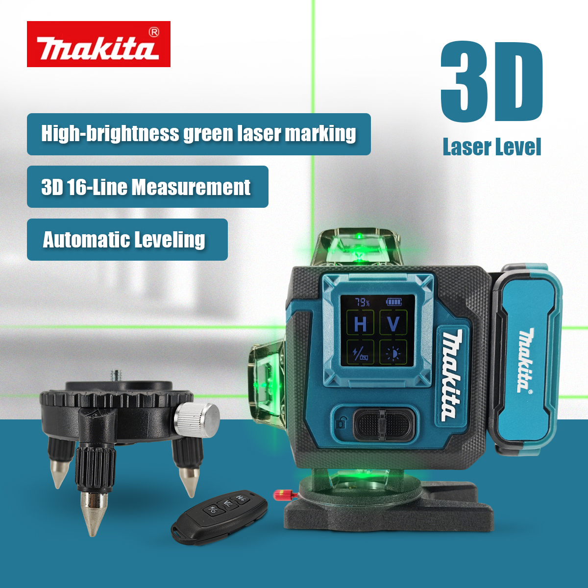 Industrial Laser Cleaner - Makita Digital Laser Level 360-Degree X4