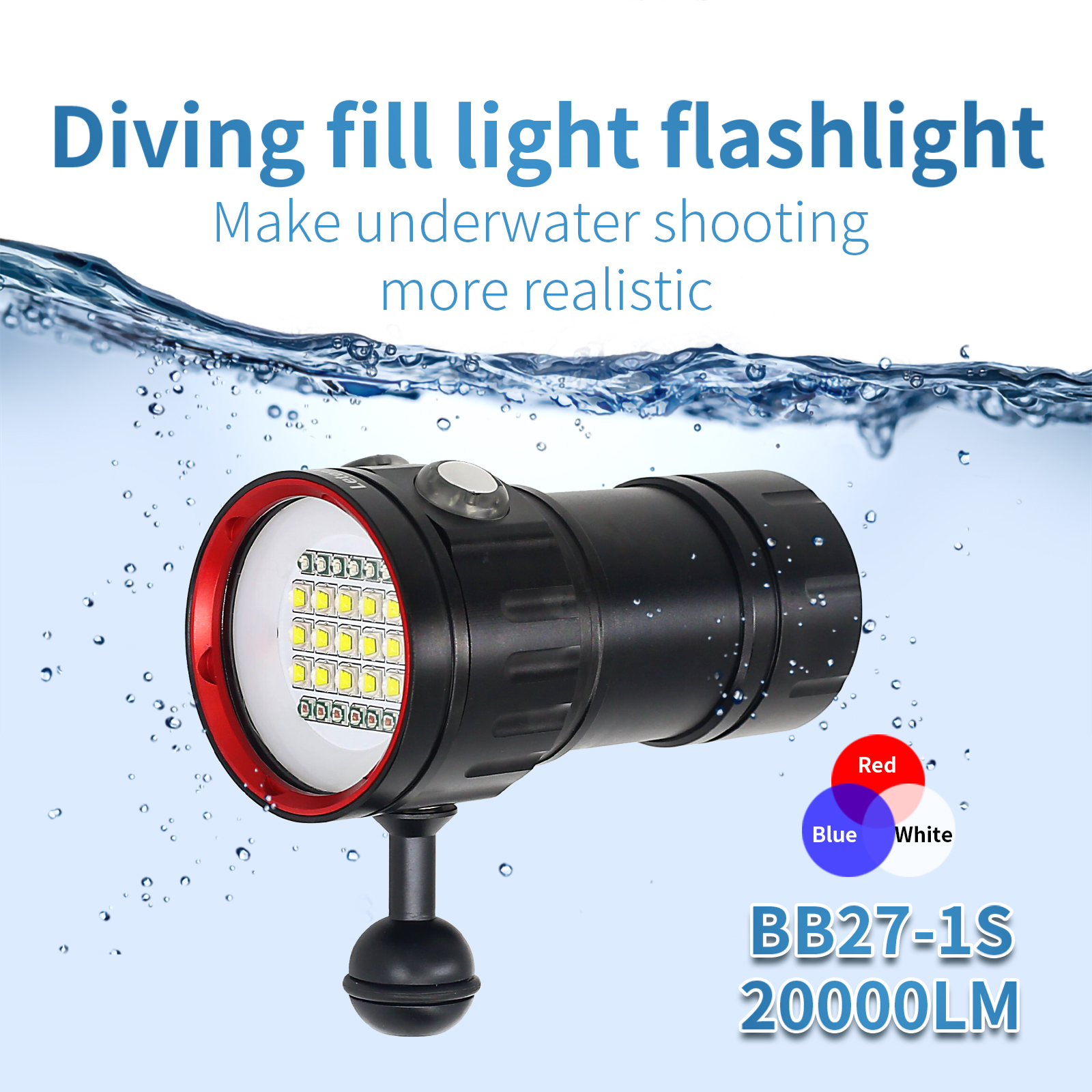 Industrial Laser Pointer - Professional Underwater 27 LED Photography Light