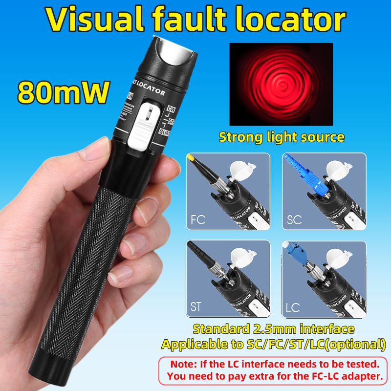 Industrial Laser Pointer - FTTH 80mW Visual Fault Locator High