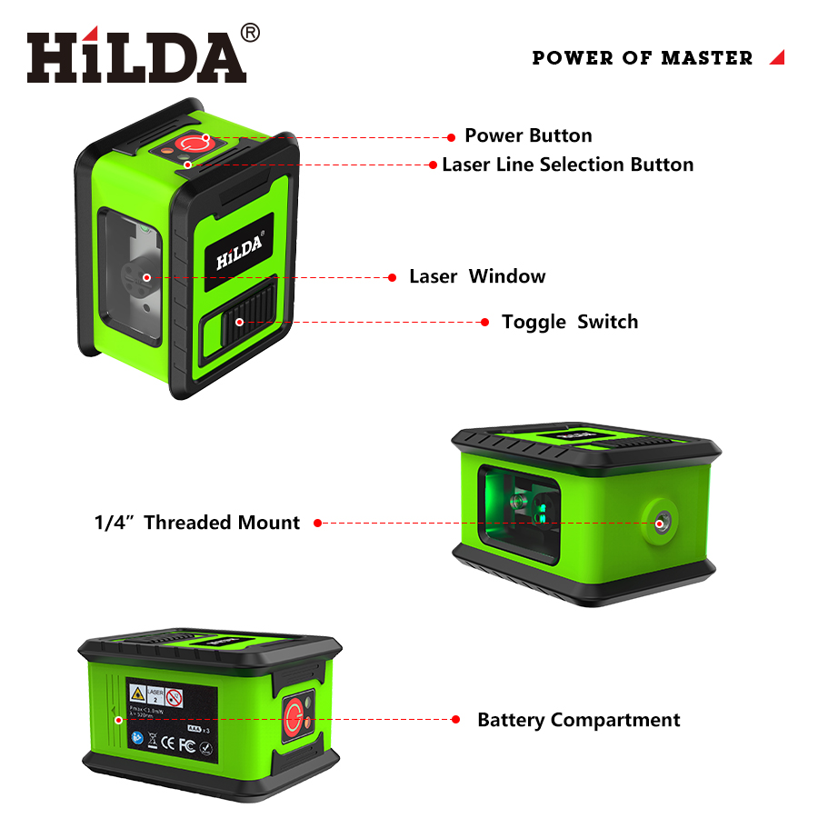 HILDA Laser Level Meter 2-Line - Industrial Laser Measurement 리뷰 및 가격