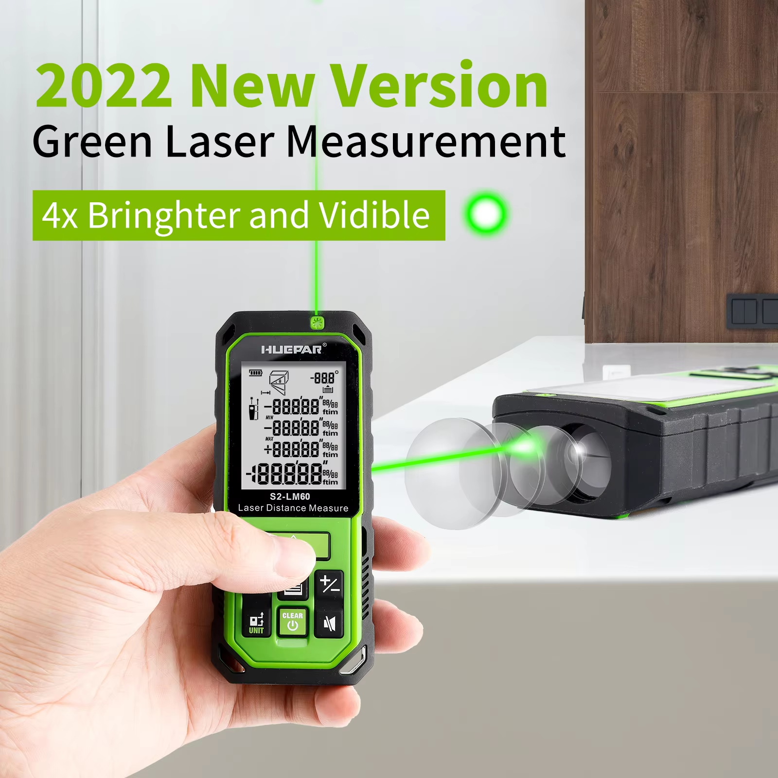 Huepar 100M Green Beam Laser R - Industrial Laser Displacement Sensor 리뷰 및 가격