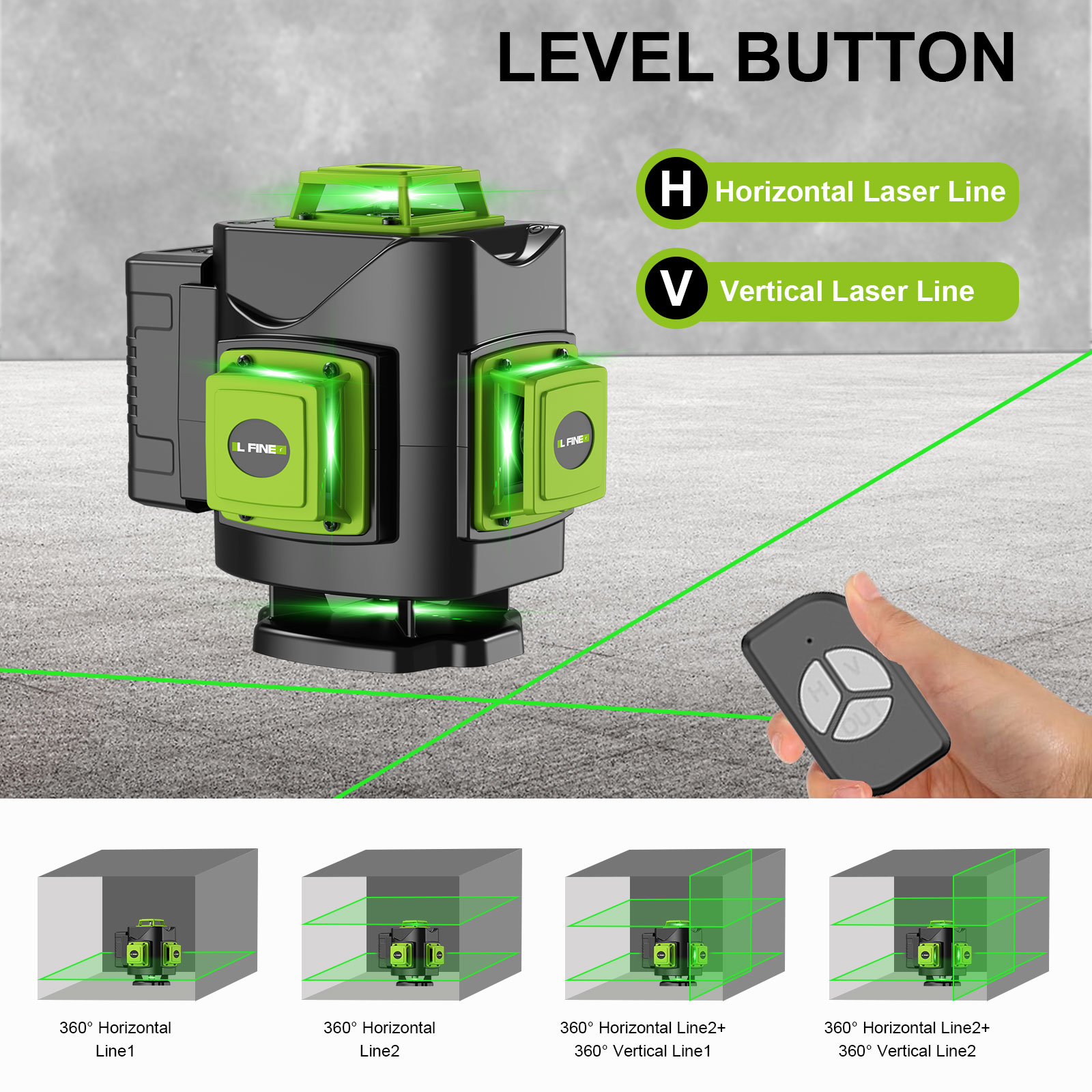 LFINE Nivel Laser Set  4D 16 L - Industrial Laser Measurement 리뷰 및 가격