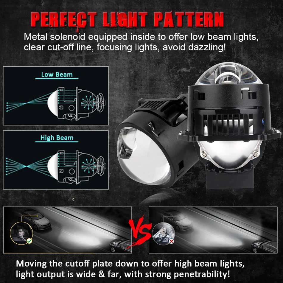 Bi LED Projector Lenses 3 Inch - Laser Focus Lens 리뷰 및 가격
