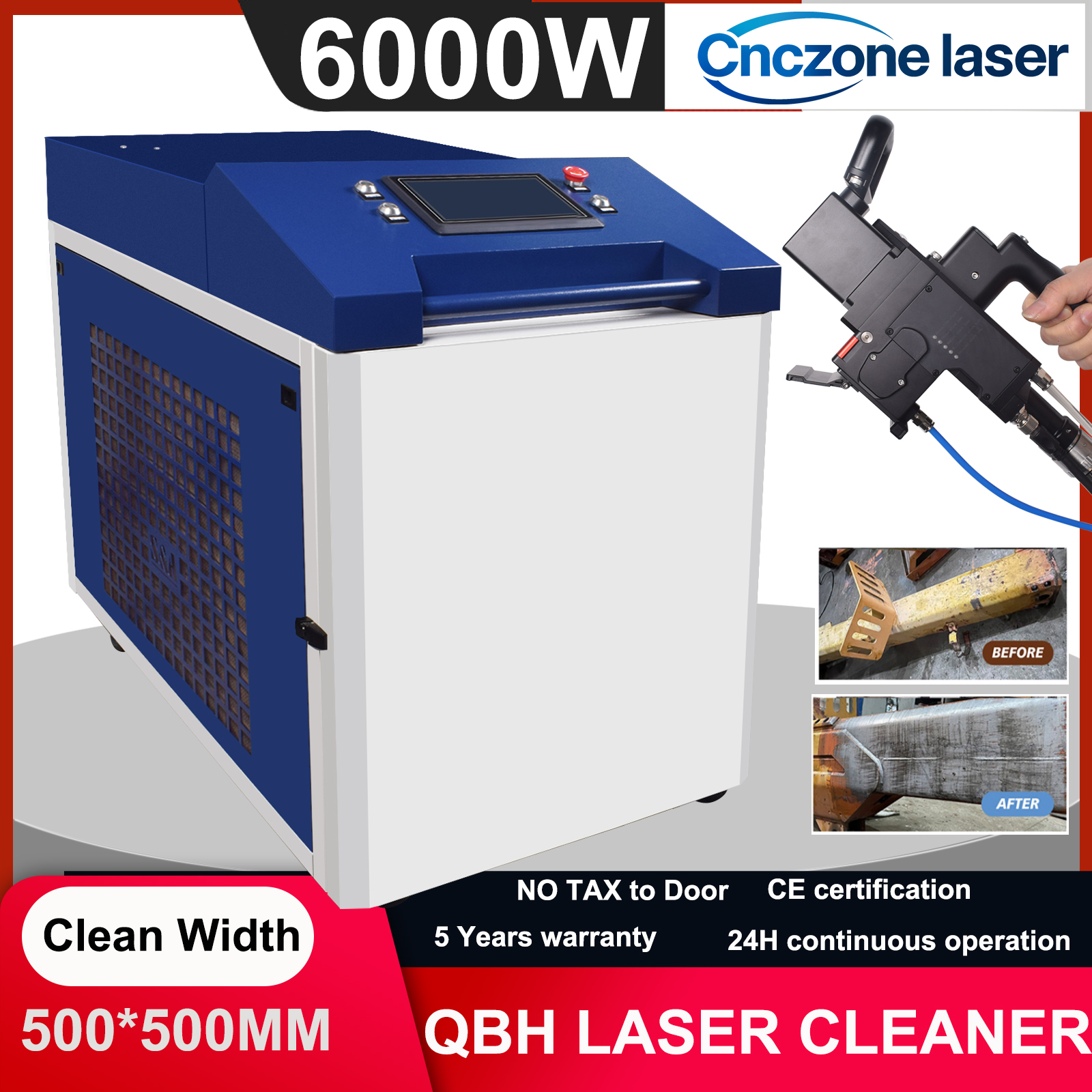 6000W Fiber Laser Cleaner 6000 - Industrial Laser Paint Remover 리뷰 및 가격
