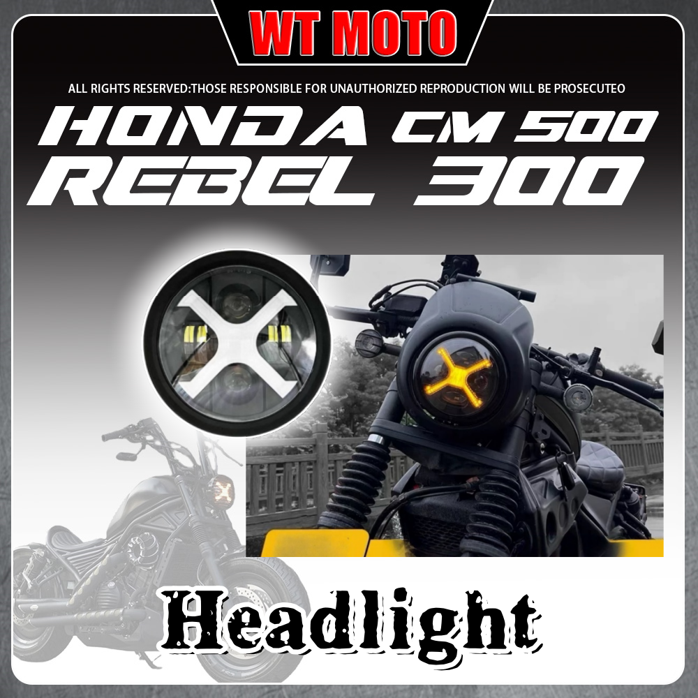 For HONDA Rebel 300 Rebel 500  - Laser Focus Lens 리뷰 및 가격