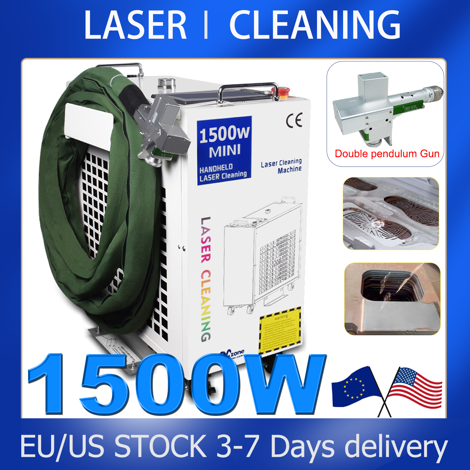 1500W Fiber Laser Cleaning Mac - Industrial Laser Paint Remover 리뷰 및 가격