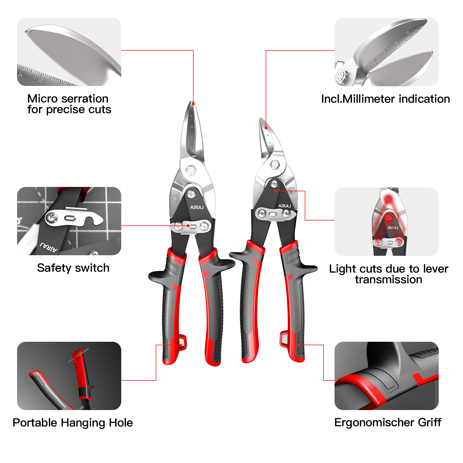 AIRAJ  Aviation Scissor Tin Sn - Industrial Laser Removal 리뷰 및 가격